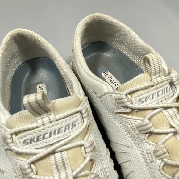 Skechers Womens Aftermath Running Bungee White Shoes Size 6.5 - Picture 6 of 8